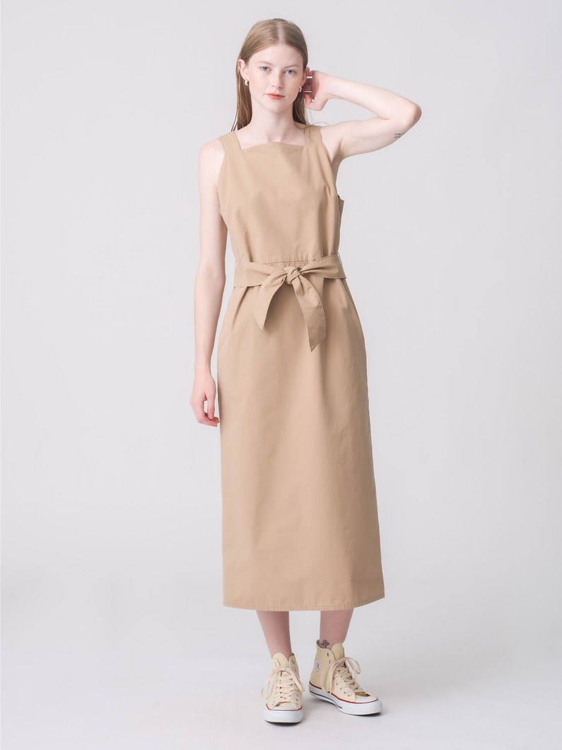 オーバーオール スカート（ネイビー/ベージュ） 詳細画像 beige 2