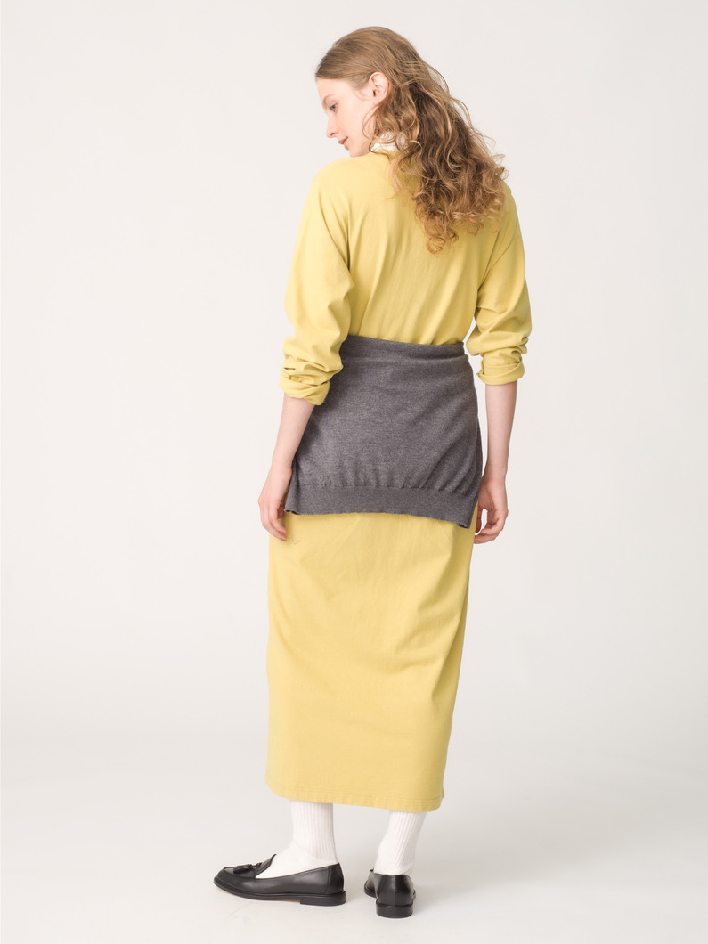 ラガーシャツ ドレス（チャコールグレー/イエロー） 詳細画像 yellow 2