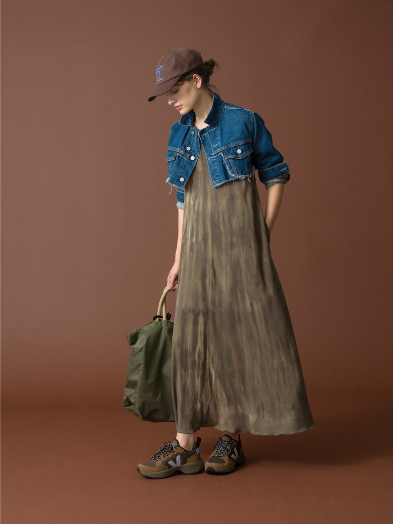 タイダイ カット ドレス 詳細画像 khaki 6