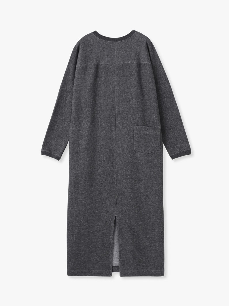 ヤクミックスコットン ロングスリーブドレス 詳細画像 light green 1