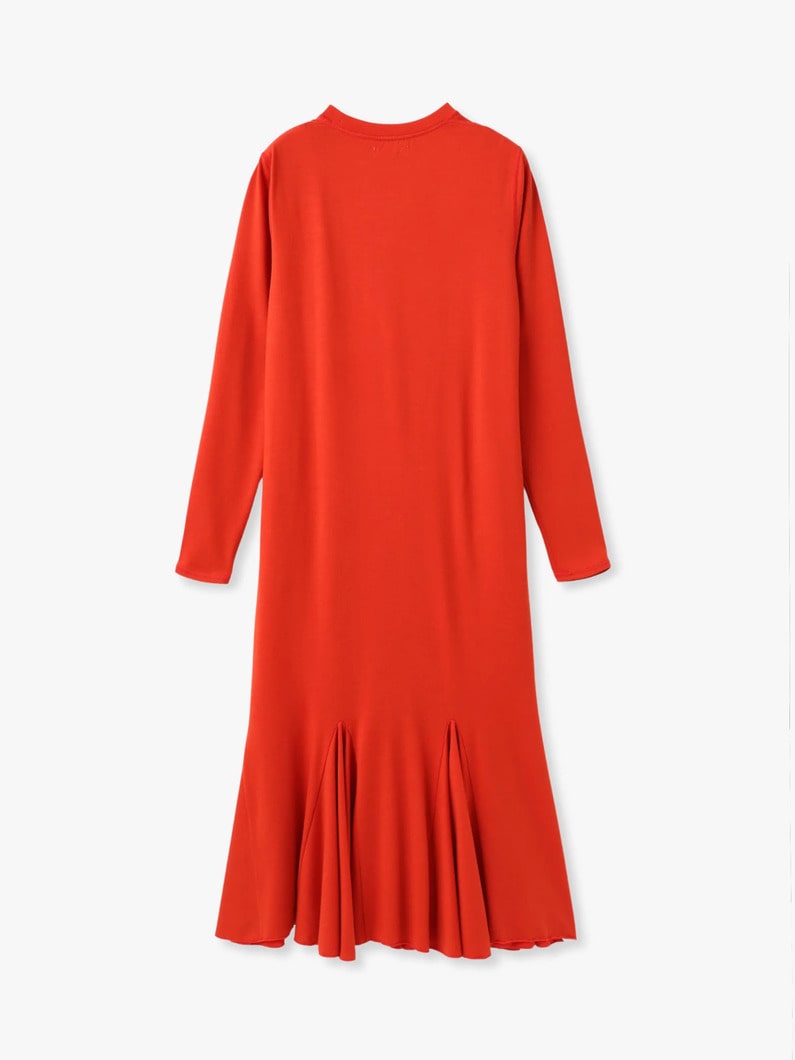 ウール フリル マキシドレス 詳細画像 red 1
