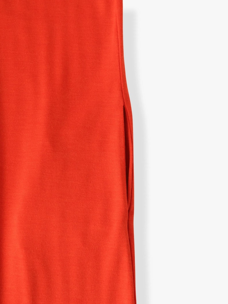 ウール フリル マキシドレス 詳細画像 red 3