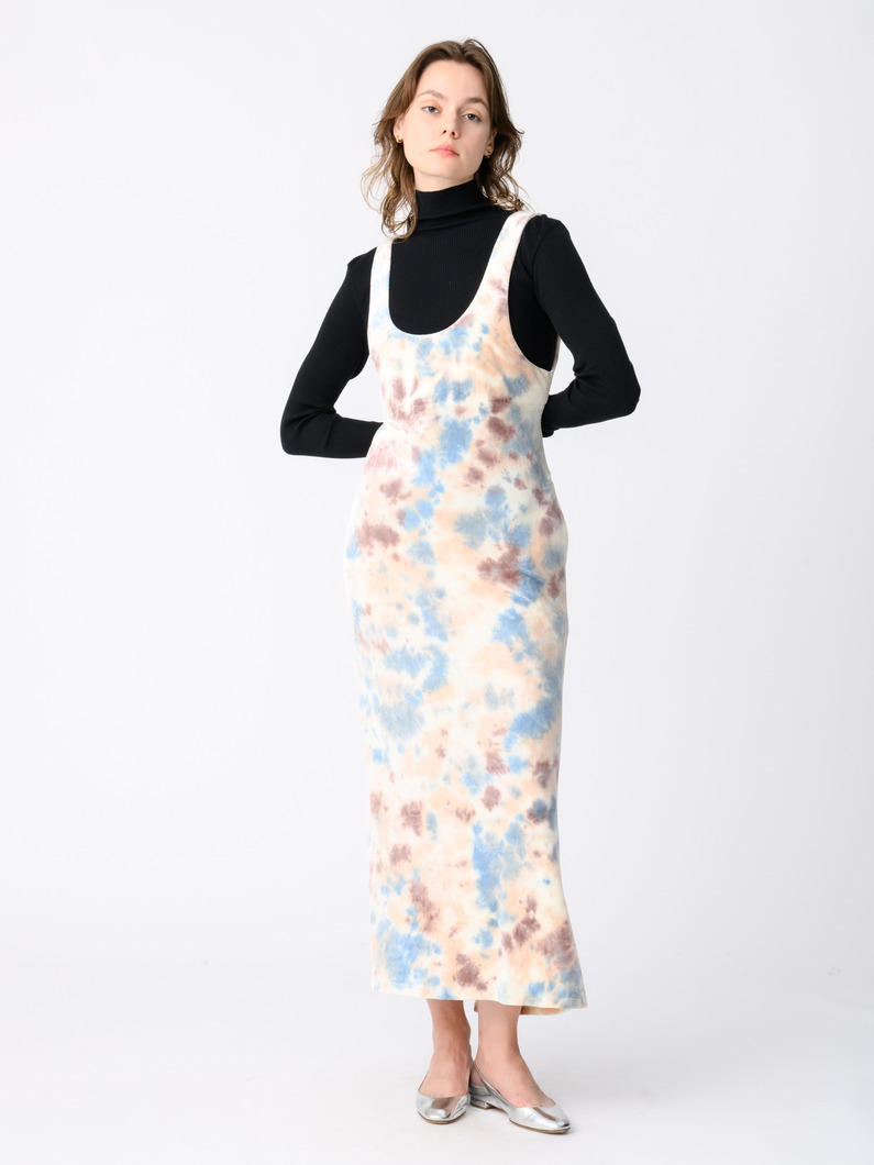 ベロア タイダイ ドレス 詳細画像 beige 2