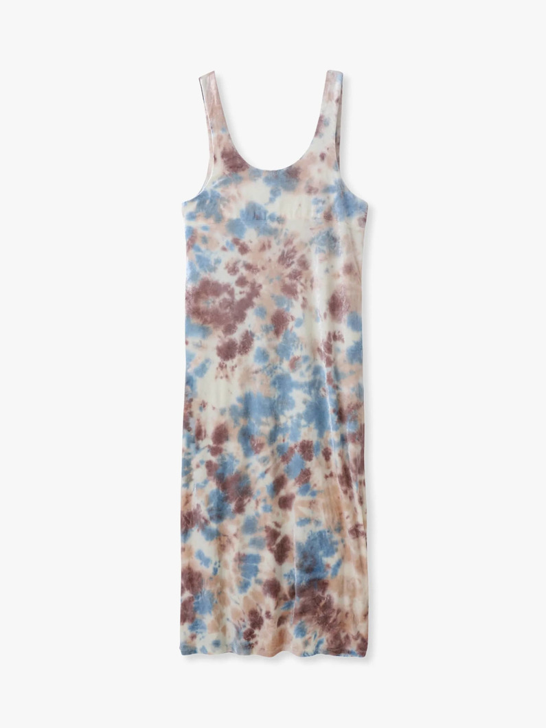 ベロア タイダイ ドレス 詳細画像 beige 4