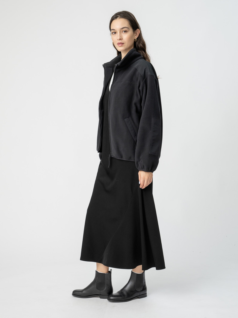 サテン キャミソールドレス（クリーム/ブラック） 詳細画像 black 3