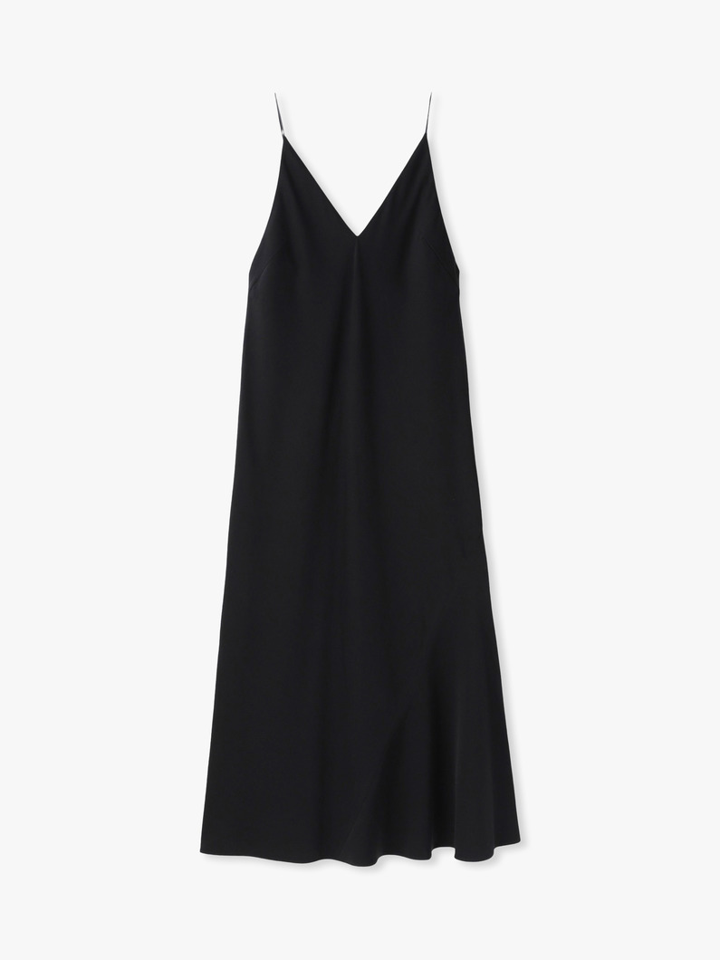 サテン キャミソールドレス（クリーム/ブラック） 詳細画像 black 4