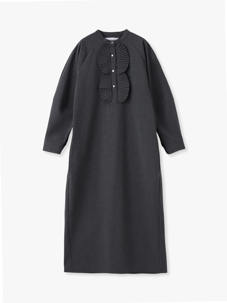 プリーツ ジャボ ドレス 詳細画像 charcoal gray