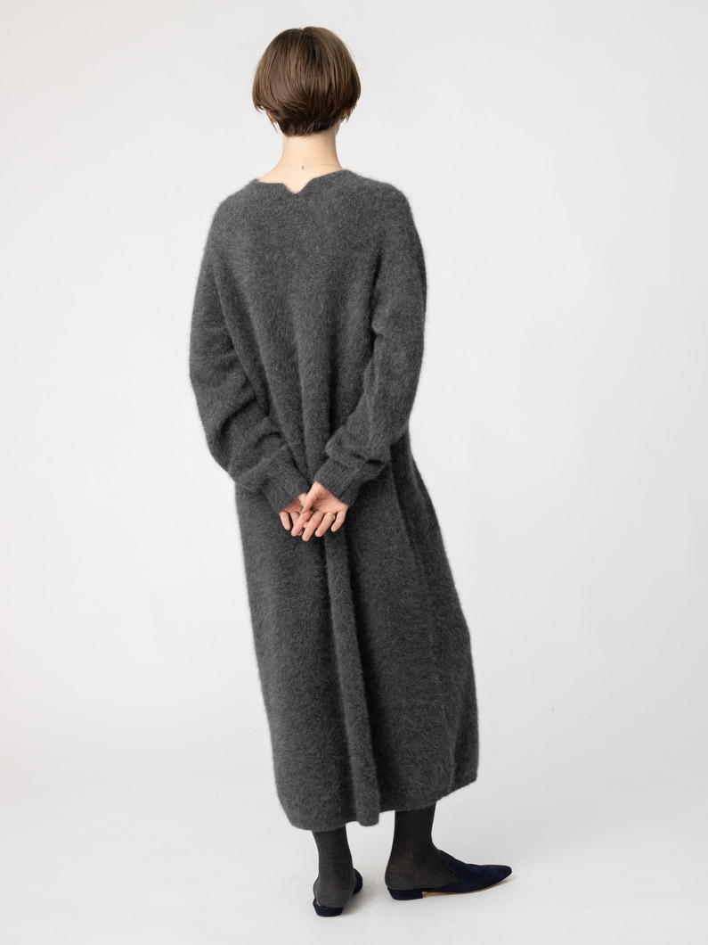 フォックスヤク ニット ドレス 詳細画像 dark gray 3