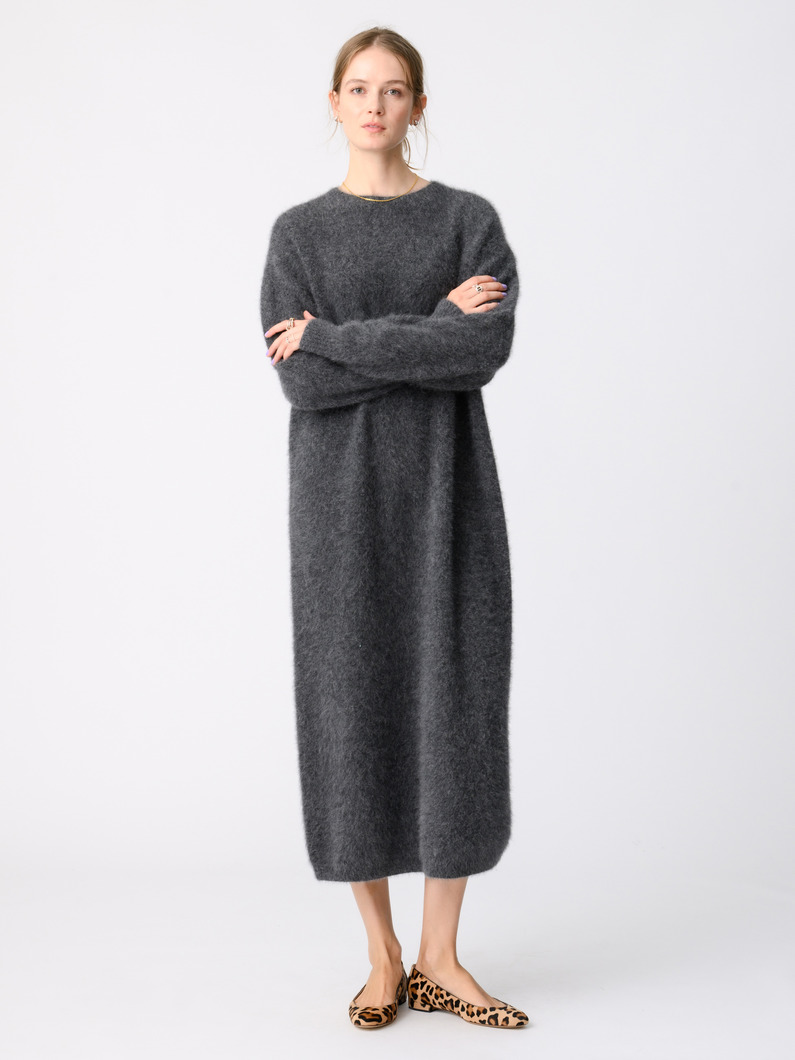 フォックスヤク ニット ドレス 詳細画像 dark gray 4