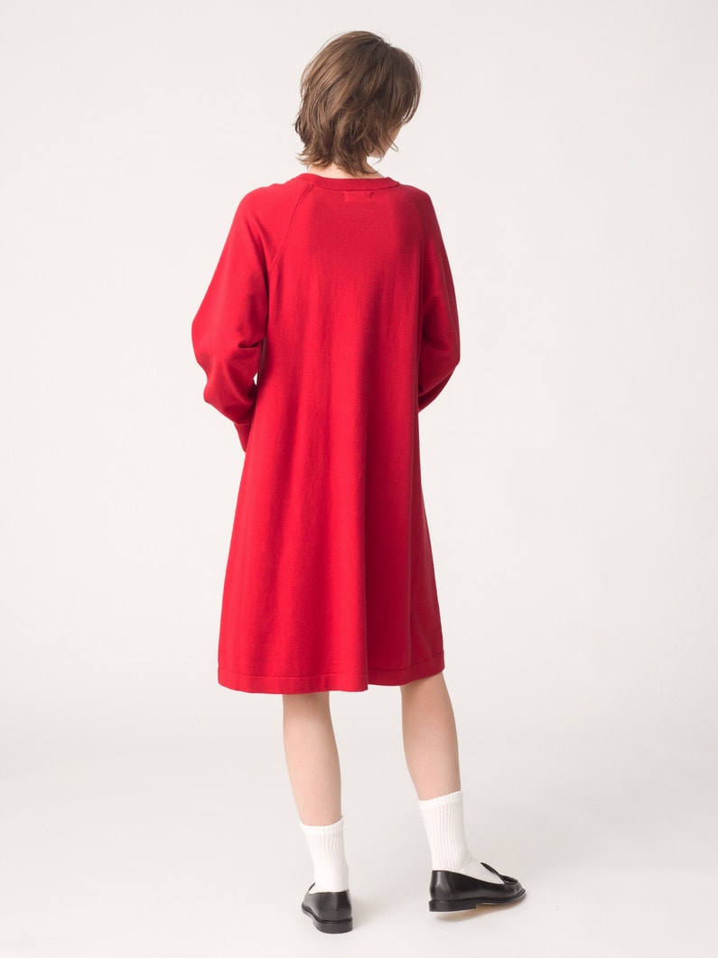 フレア ニットドレス 詳細画像 red 3