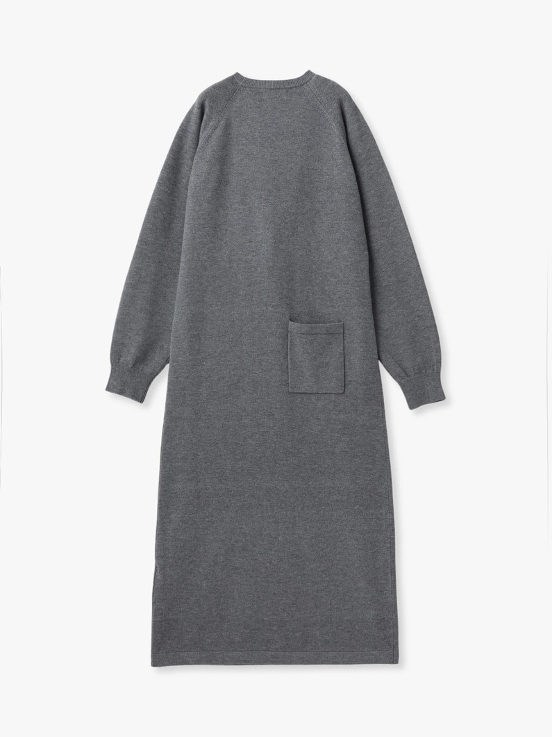 ニット ロングドレス（ベージュ/グレー） 詳細画像 beige 1