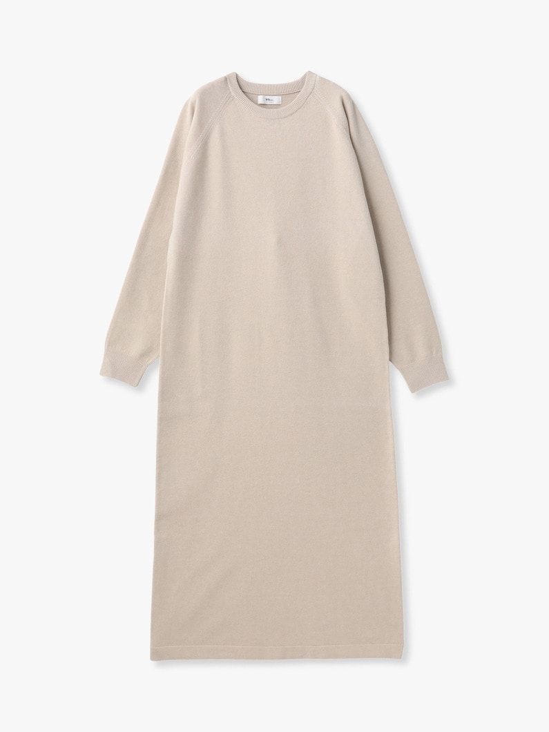 ニット ロングドレス（ベージュ/グレー） 詳細画像 beige 5