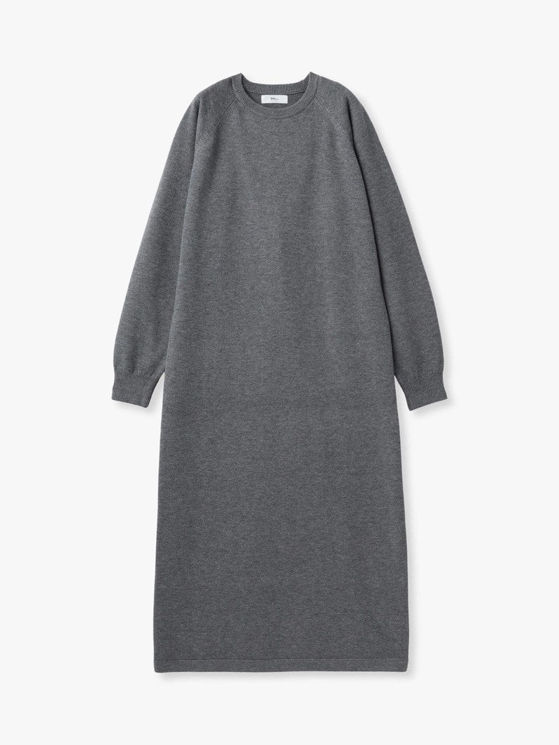 ニット ロングドレス（ベージュ/グレー） 詳細画像 gray 4