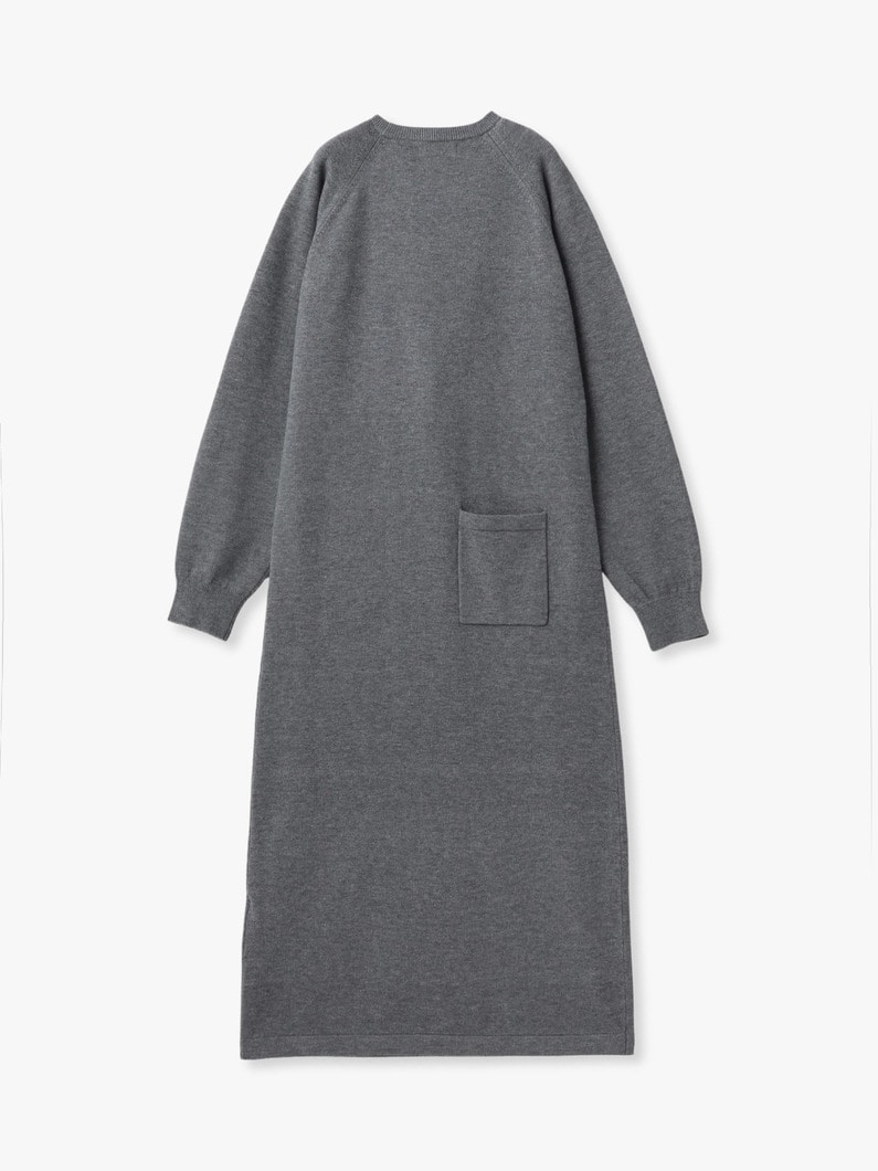 ニット ロングドレス（ベージュ/グレー） 詳細画像 gray 5