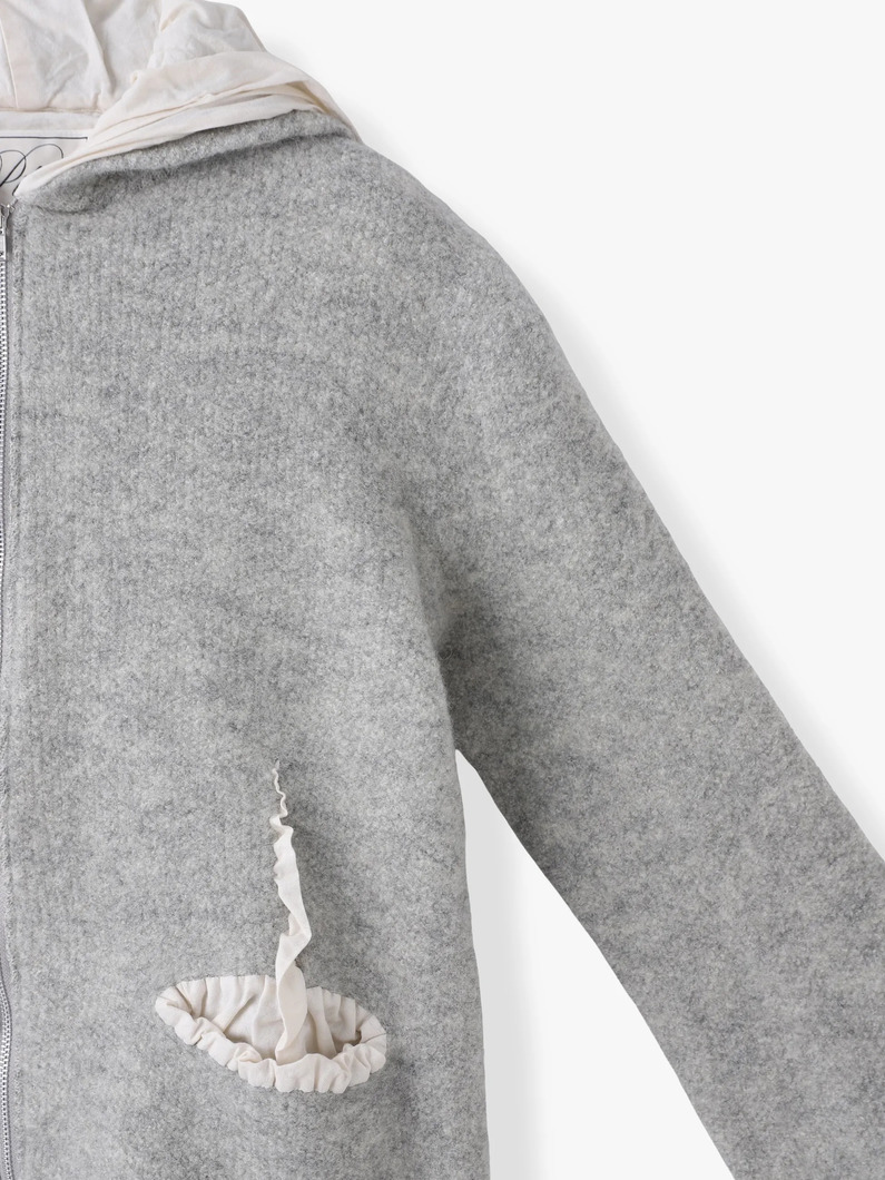 フィリング フーディー ブルゾン 詳細画像 charcoal gray 2