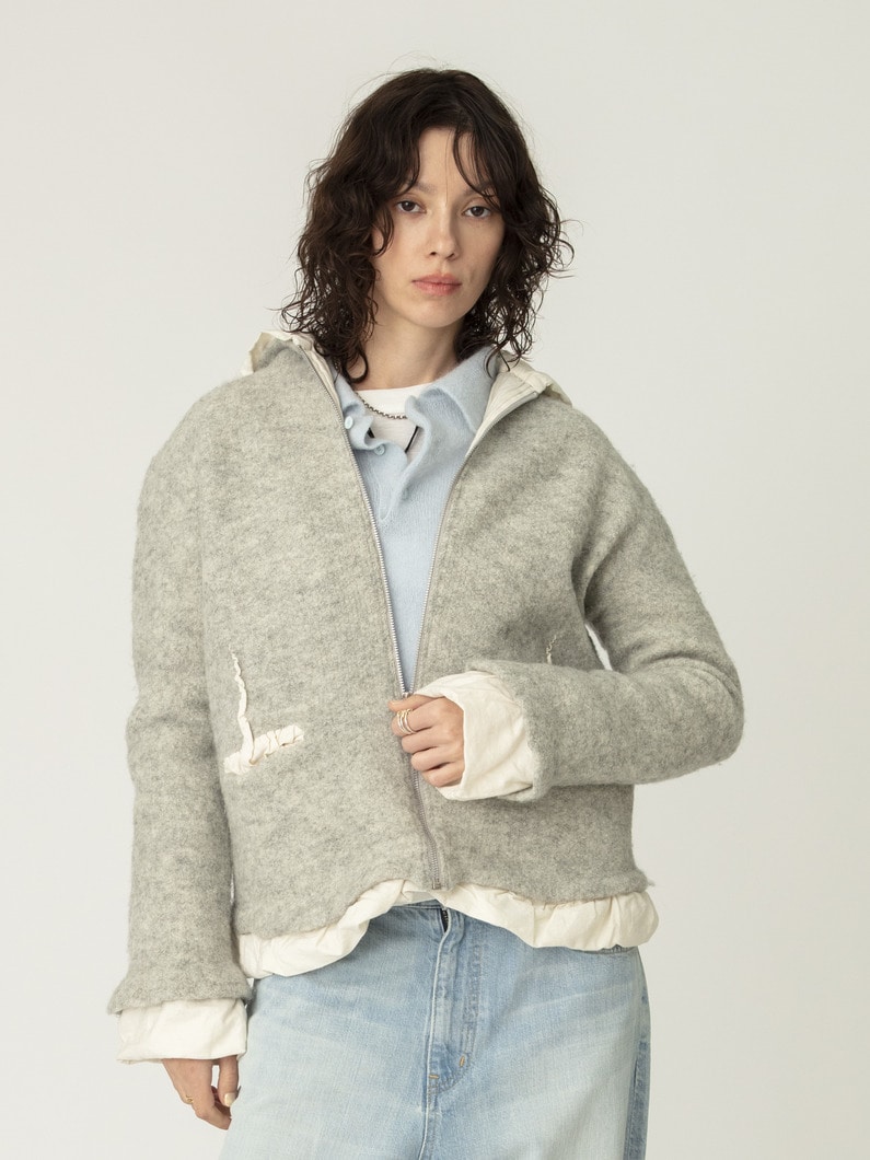 フィリング フーディー ブルゾン 詳細画像 gray