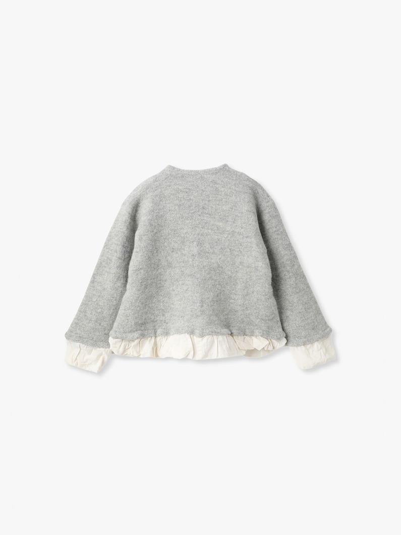 フィリング ニットジャケット（チャコールグレー/グレー） 詳細画像 gray 1