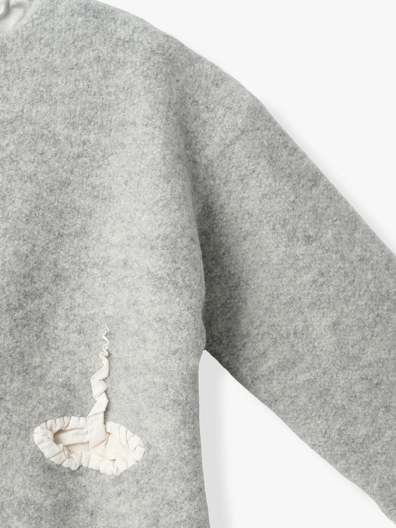 フィリング ニットジャケット（チャコールグレー/グレー） 詳細画像 gray 2