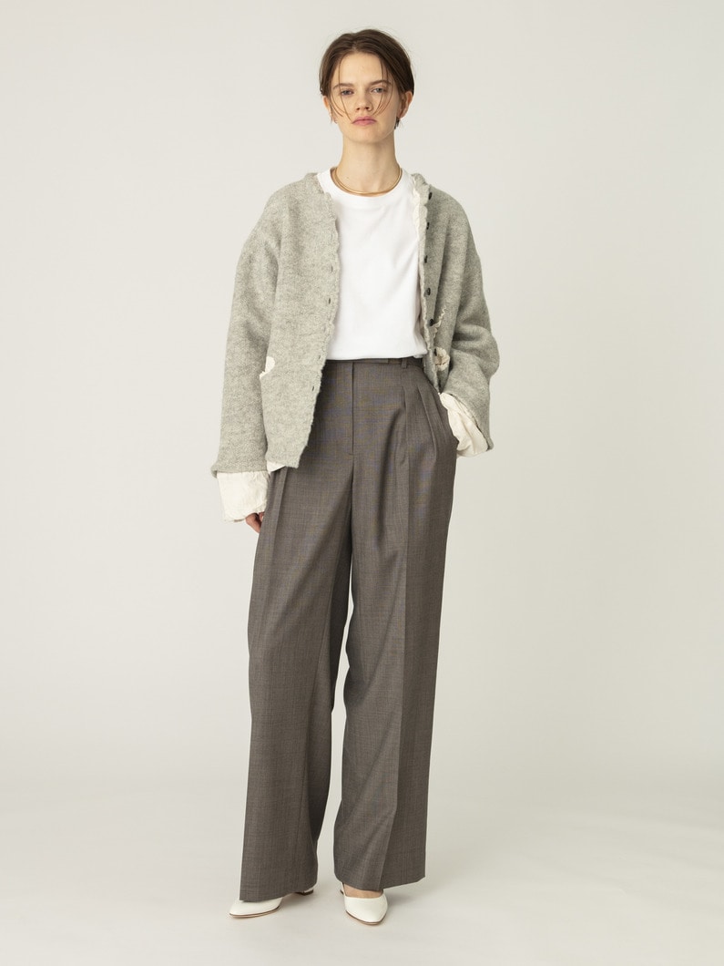 フィリング ニットジャケット（チャコールグレー/グレー） 詳細画像 gray 4