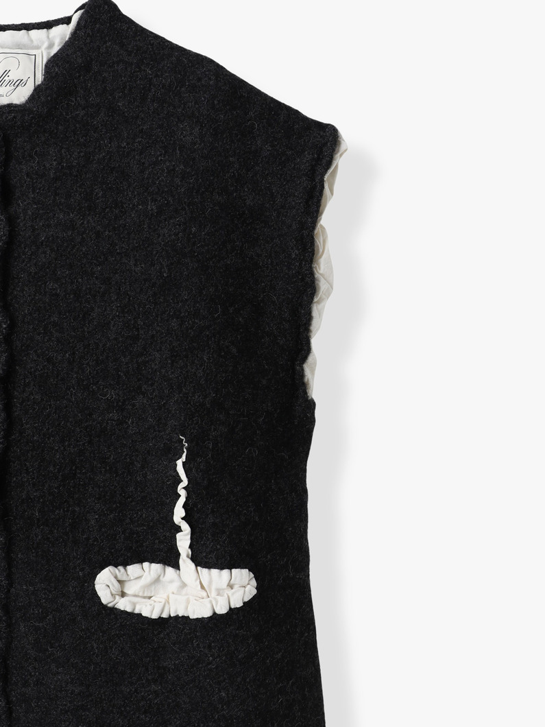 フィリング ニットベスト 詳細画像 charcoal gray 2