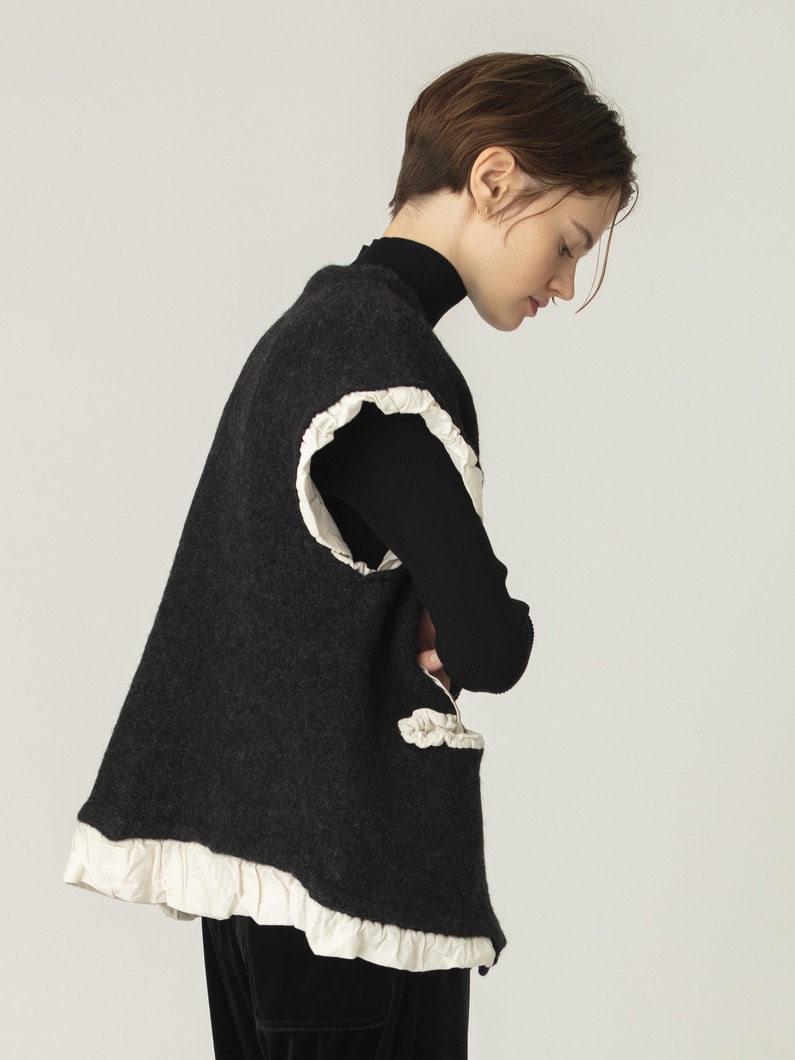 フィリング ニットベスト 詳細画像 charcoal gray 2