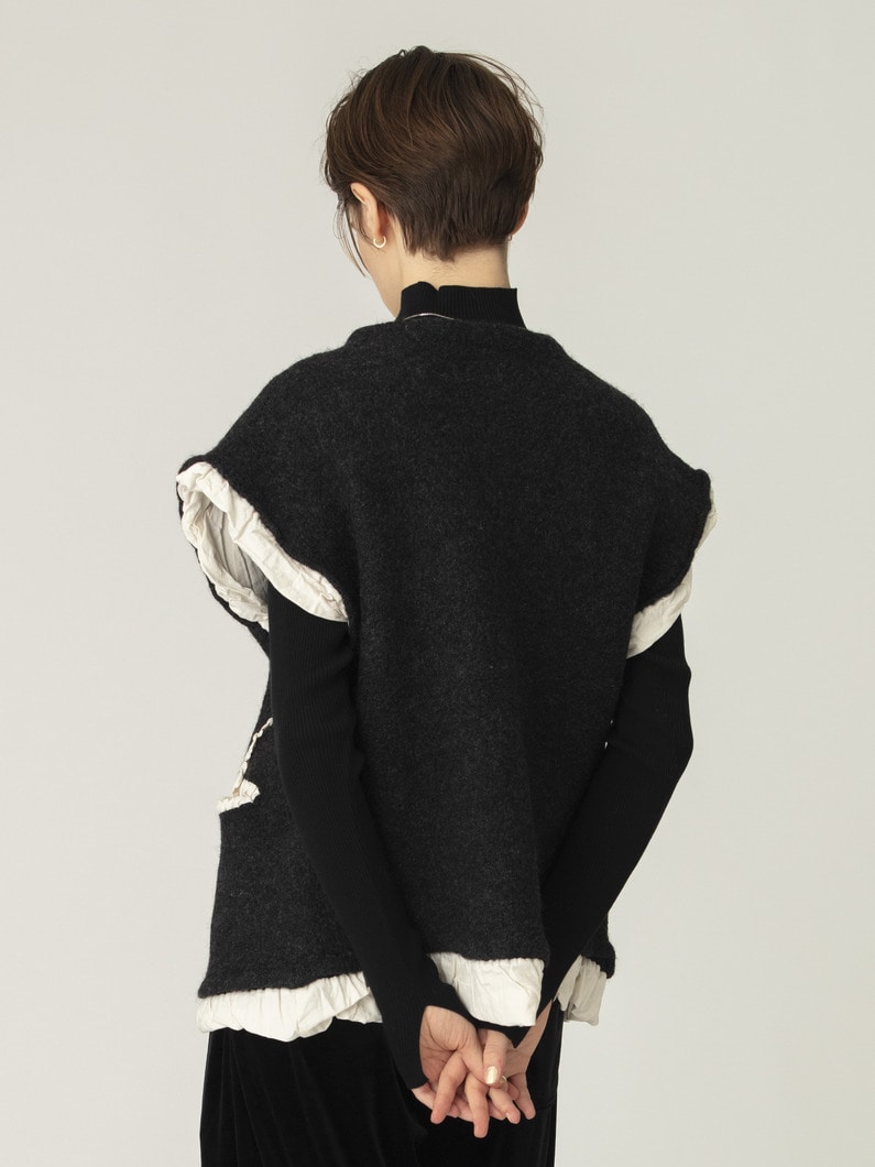 フィリング ニットベスト 詳細画像 charcoal gray 3