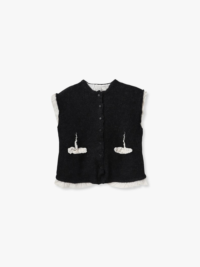 フィリング ニットベスト 詳細画像 charcoal gray 5