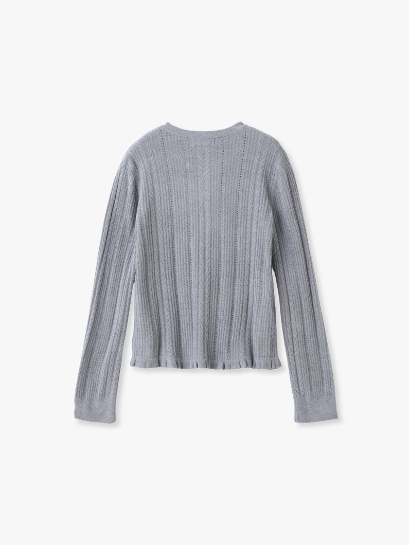 コージーシック ウルトラライト ケーブル ニット カーディガン 詳細画像 ivory 1