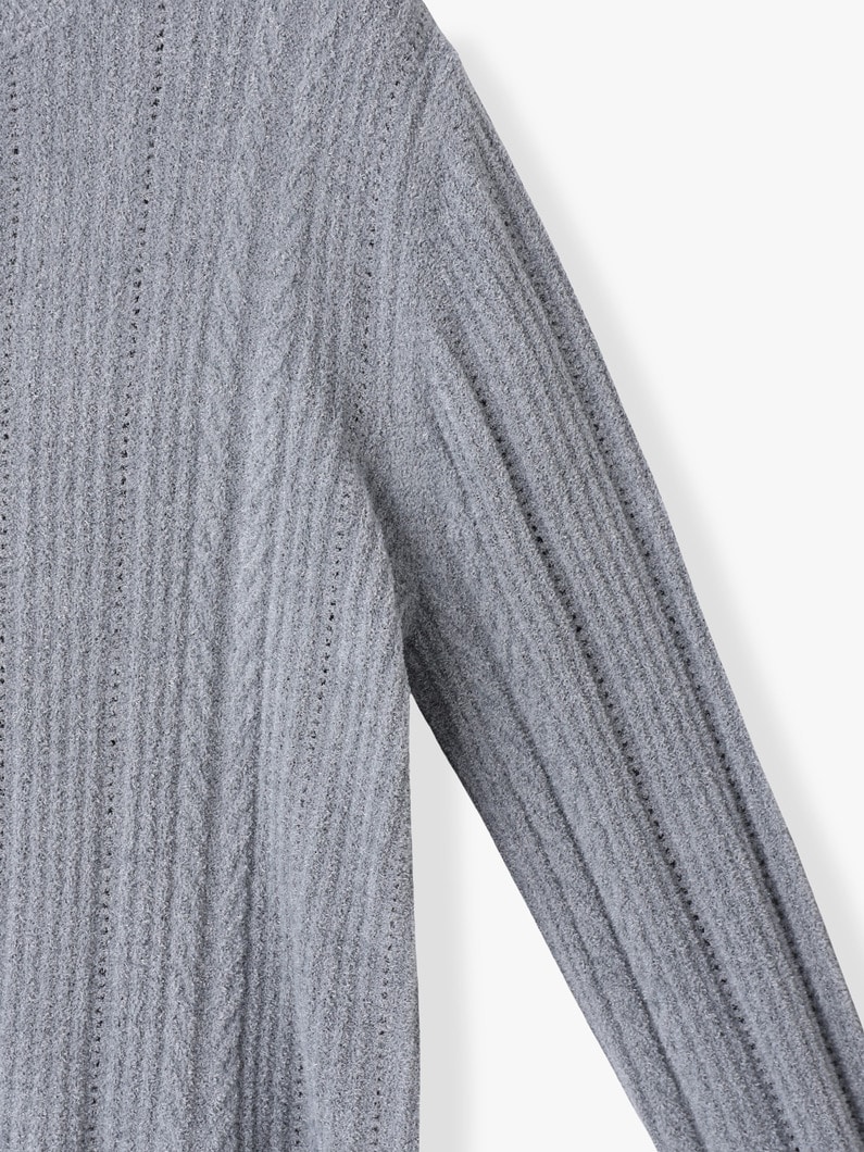 コージーシック ウルトラライト ケーブル ニット カーディガン 詳細画像 ivory 2