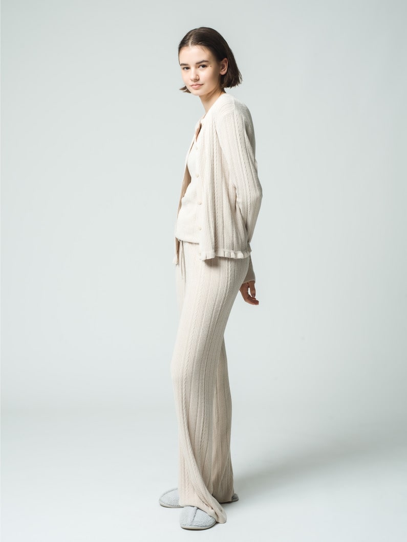コージーシック ウルトラライト ケーブル ニット カーディガン 詳細画像 ivory 2