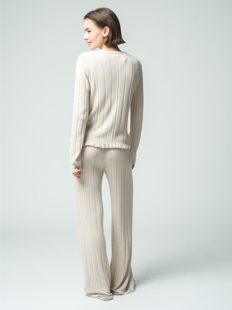 コージーシック ウルトラライト ケーブル ニット カーディガン 詳細画像 ivory 4