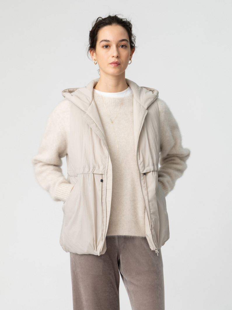 フードベスト（ネイビー/グレージュ） 詳細画像 greige 1