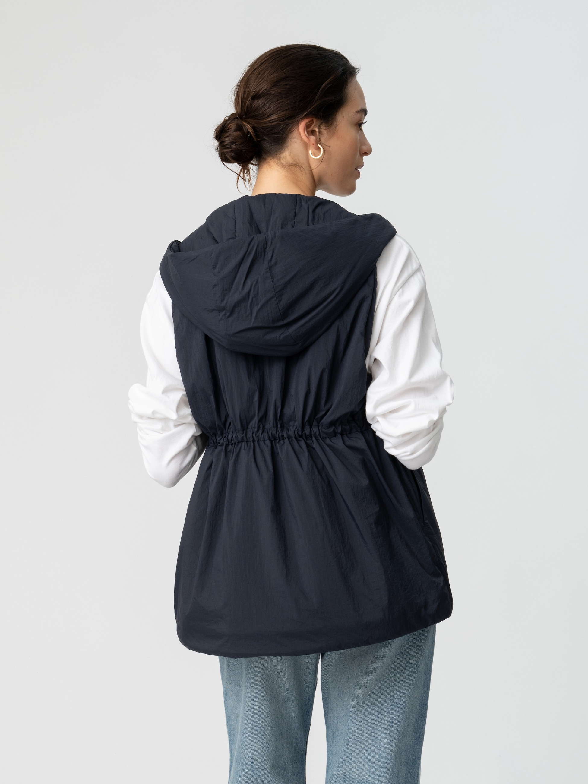 フードベスト（ネイビー/グレージュ）｜Ron Herman(ロンハーマン