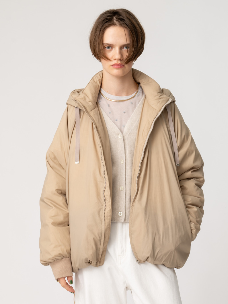フーディー ダウンブルゾン 詳細画像 beige