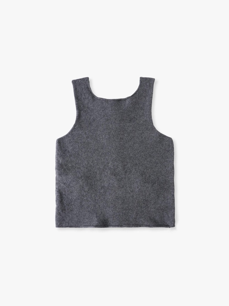 ディストーテッド ニットベスト（ネイビー/グレー） 詳細画像 navy 1