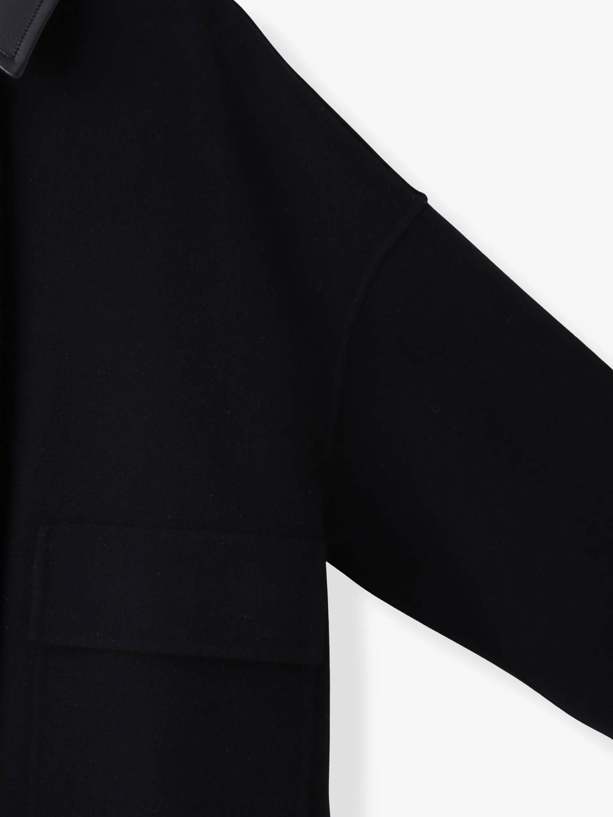 ジロンラムメルトン ジャケット（ブラック）｜ebure(エブール