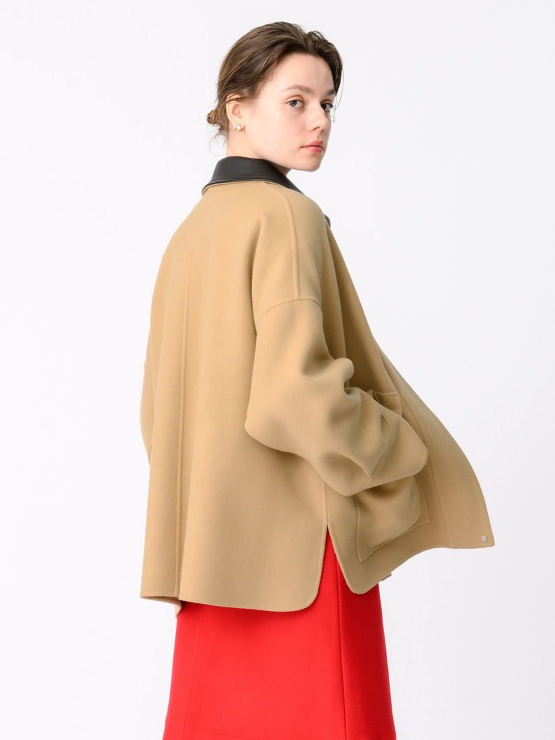 ジロンラム メルトンジャケット（ベージュ） 詳細画像 beige 2