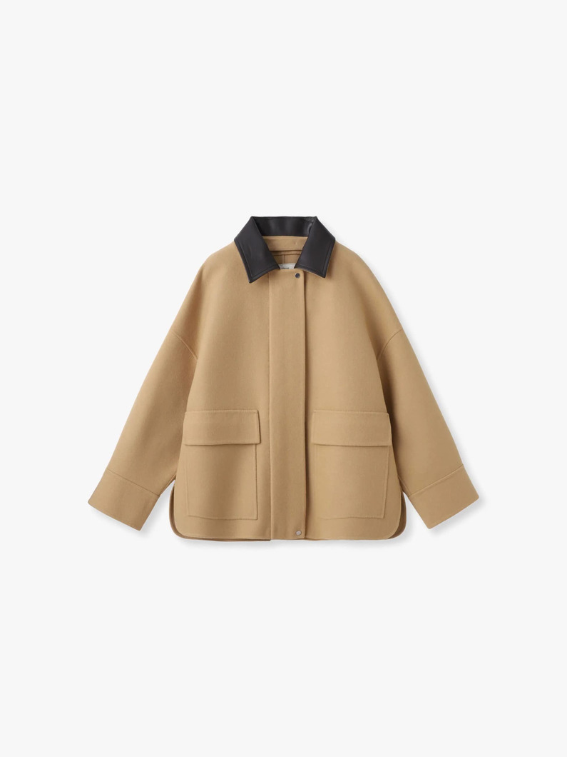 ジロンラム メルトンジャケット（ベージュ） 詳細画像 beige 4