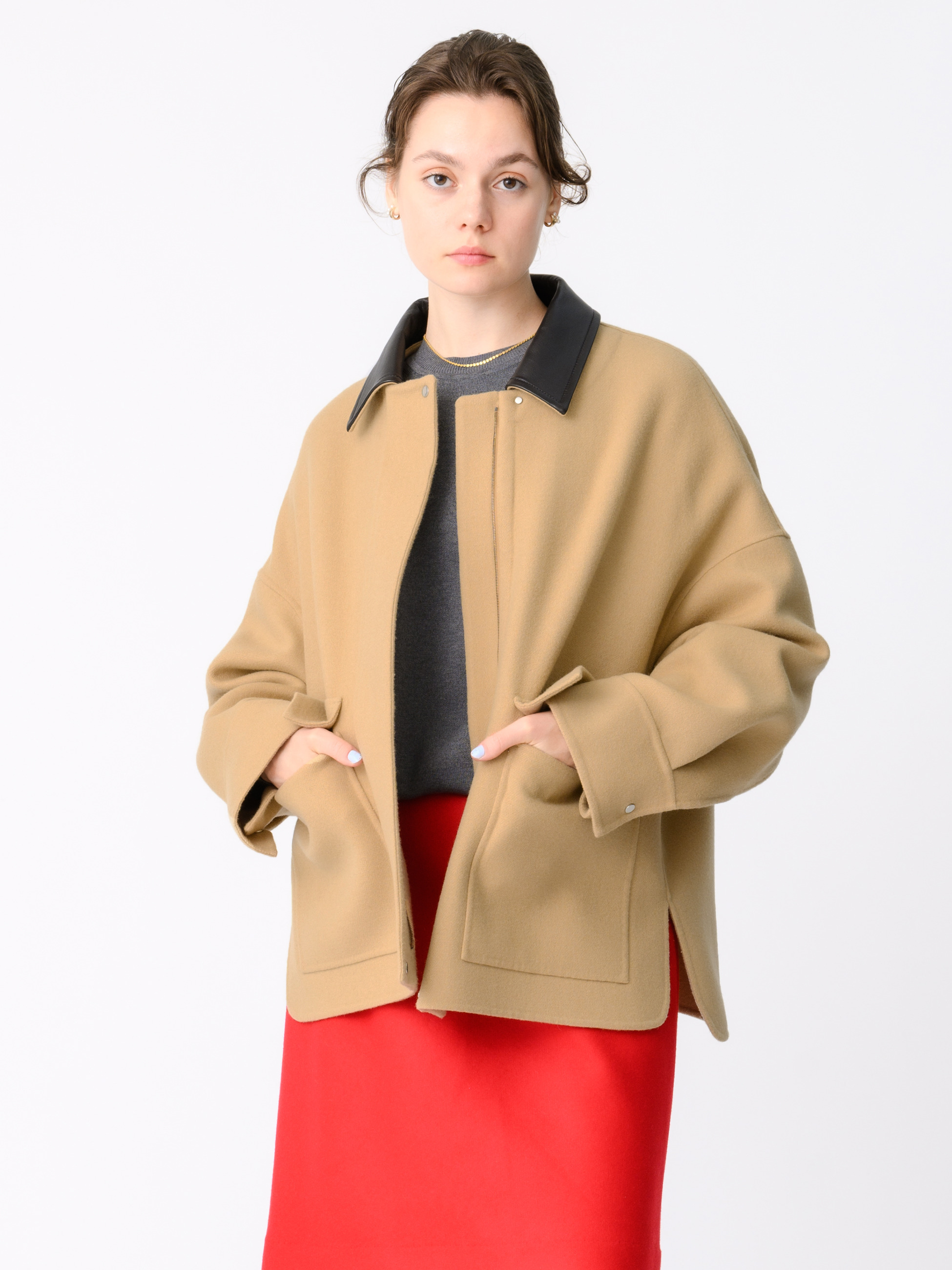 エブール　ebure 38 ジロンラムウールジャケット エブール ebure 38 ジロンラムウールジャケット