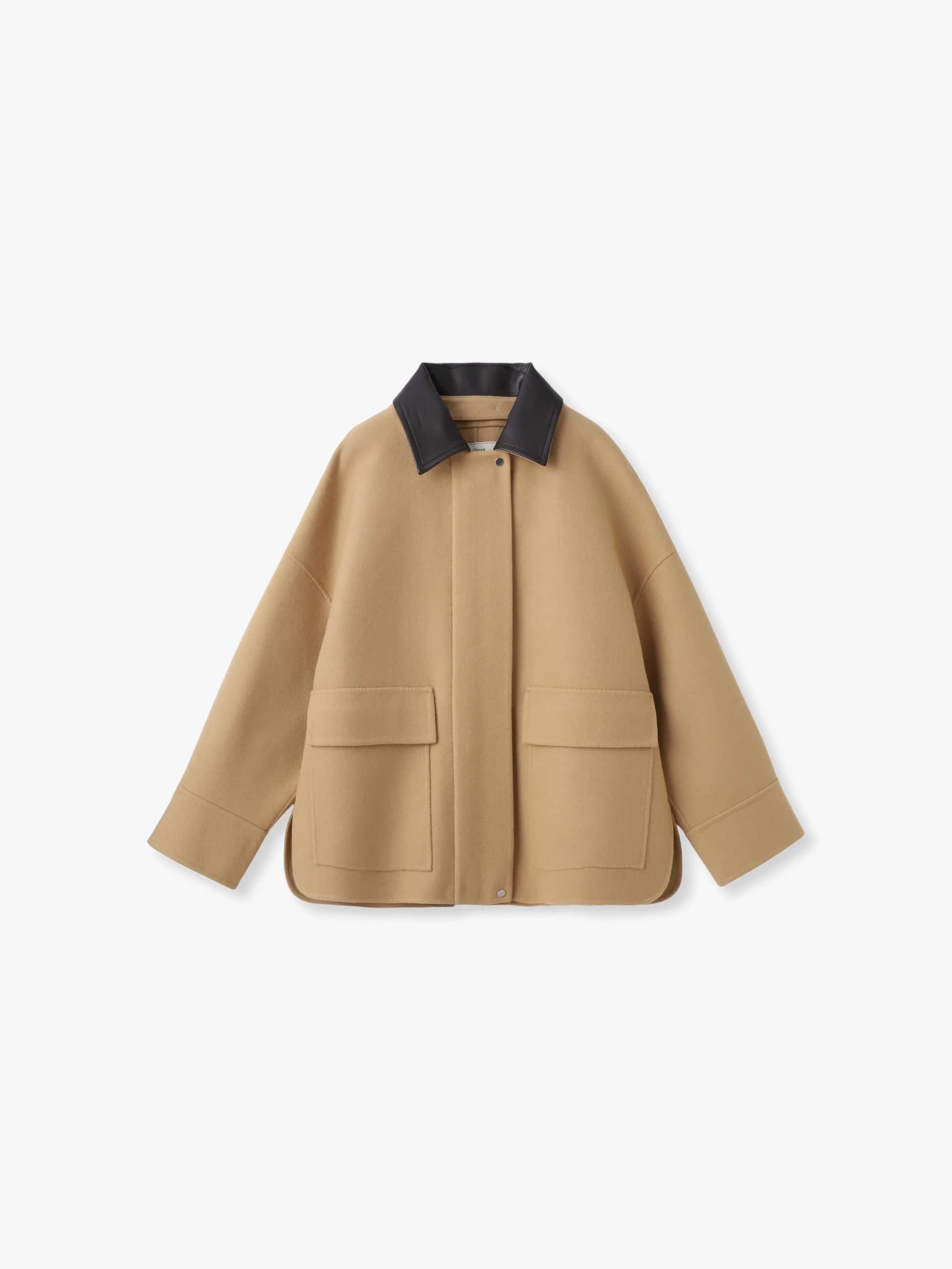 ジロンラム メルトンジャケット（ベージュ）｜ebure(エブール