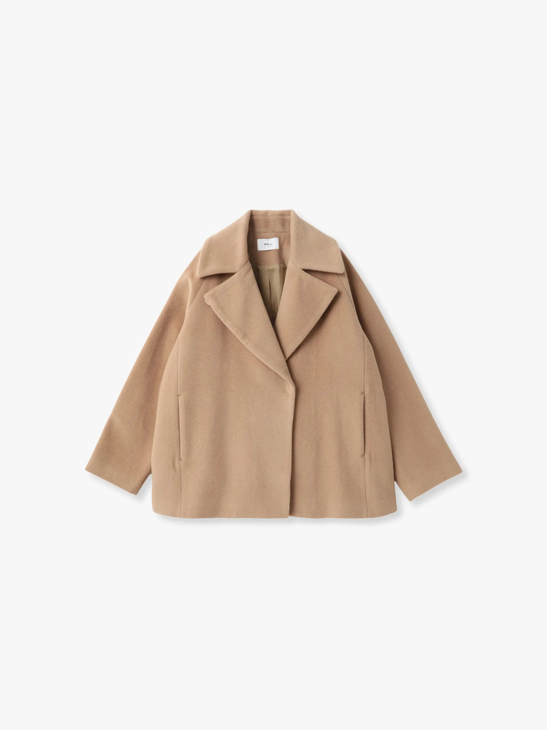 ウールシャギー ショートコート 詳細画像 camel 4