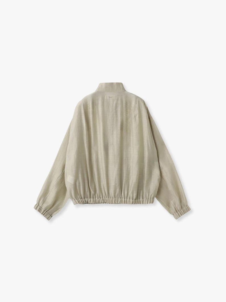 シアー ジャケット（ベージュ/ブラック） 詳細画像 black 1