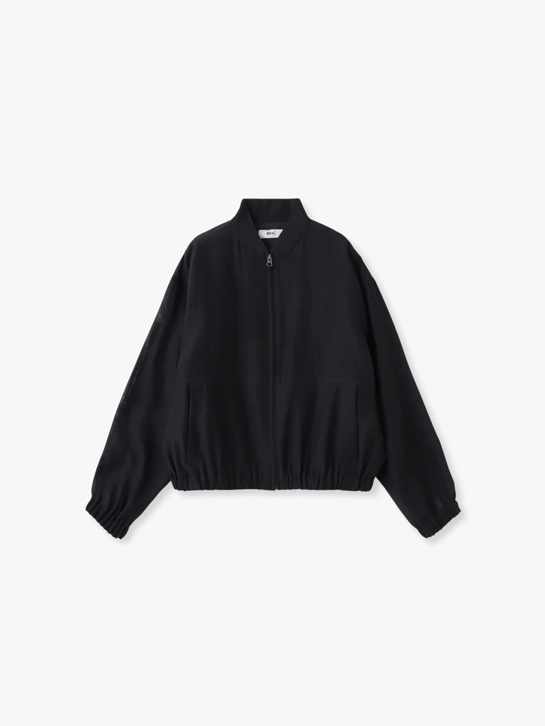 シアー ジャケット（ベージュ/ブラック） 詳細画像 black 4