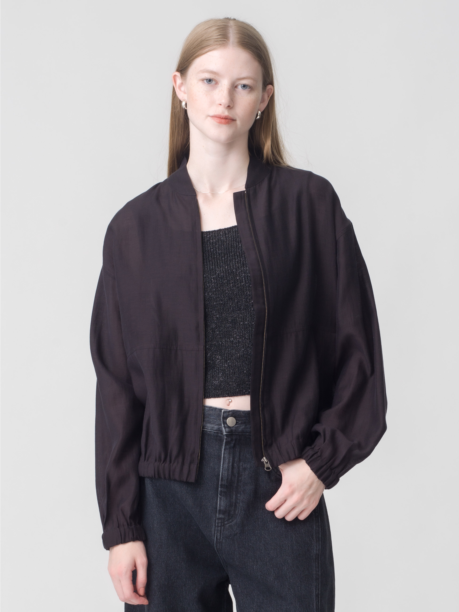 【限定値下げ中✨】RonHerman ガンナージャケット　ブラウン　定番モデル シアー ジャケット（ベージュ/ブラック）｜RHC(アールエイチシー