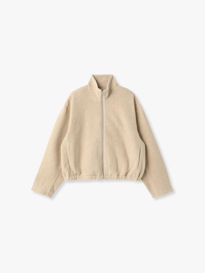 フリース ブルゾン（ベージュ/グレー） 詳細画像 beige 1