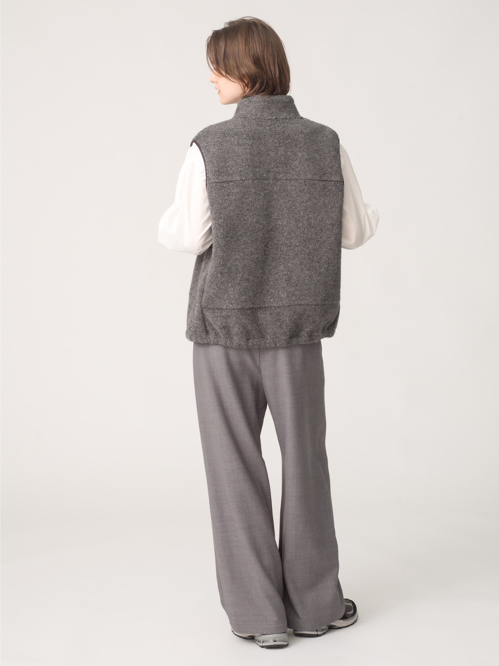 s*★様 最終RHC ウールボアベスト ウールボア ベスト（ベージュ/チャコールグレー）｜RHC(アール