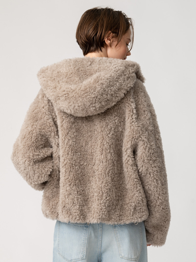 ボア フーディー ブルゾン 詳細画像 light gray 3