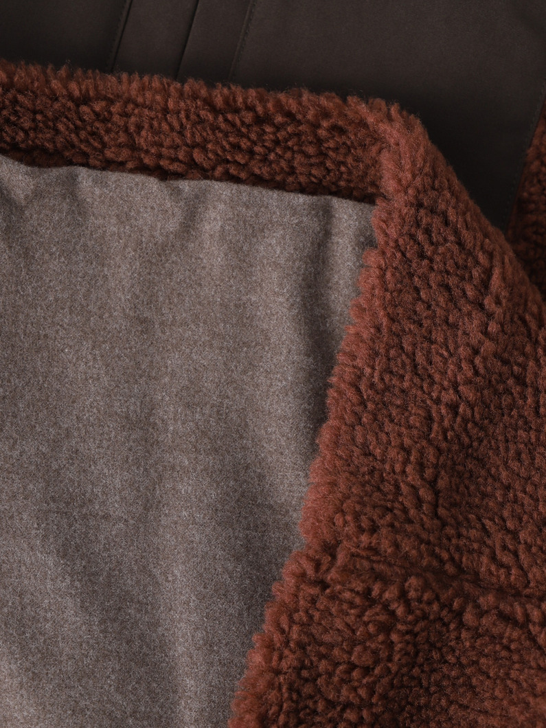 リサイクル シェルタフタ ボアベスト（VL-06-203） 詳細画像 brown 4