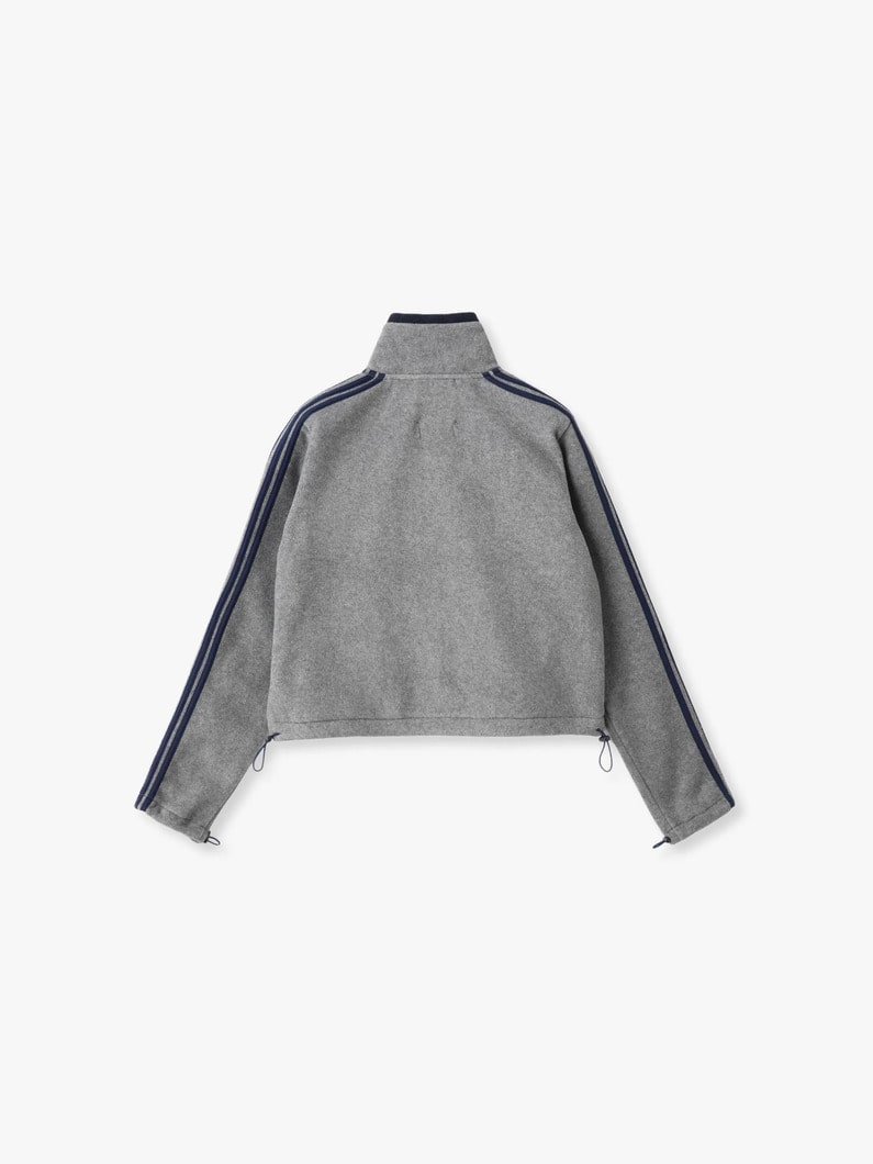 フリース タイトフィット トラックジャケット（グレー） 詳細画像 gray 1