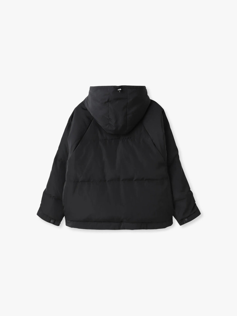 ハイカウント タフタ ダウンショートフーディー 詳細画像 black 1